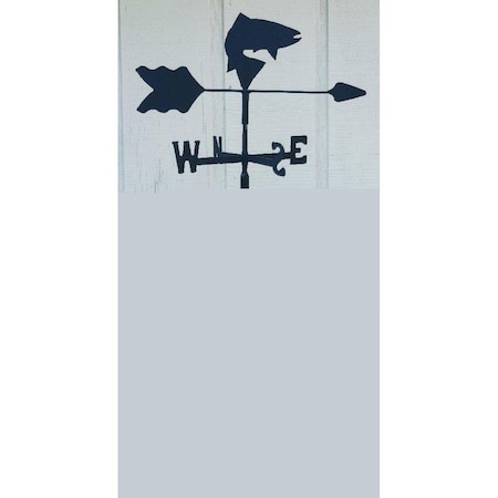 The Lazy Scroll Fish Bass Garden Mount Weathervane TH331034